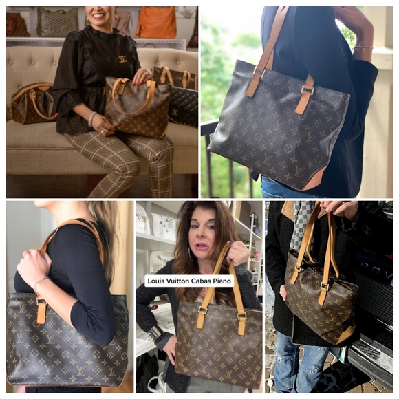 Traded ❤️ Louis Vuitton Monogram Cabas Piano Tote w/ COA and Dust bag - Picture 14 of 16